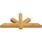 Ekena Millwork Kennewick Rough Sawn Timber Gable Bracket, Western Red Cedar, 48"W x 22"H x 4"D x 4"F, 11/12 Pitch GBW048X22X0404KEN00RWR - alternate 3